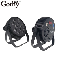 Paquete de 12 Luces de Proyección RGBW DMX512 de 10W, 120W, Aleación de Aluminio, Alto CRI 90