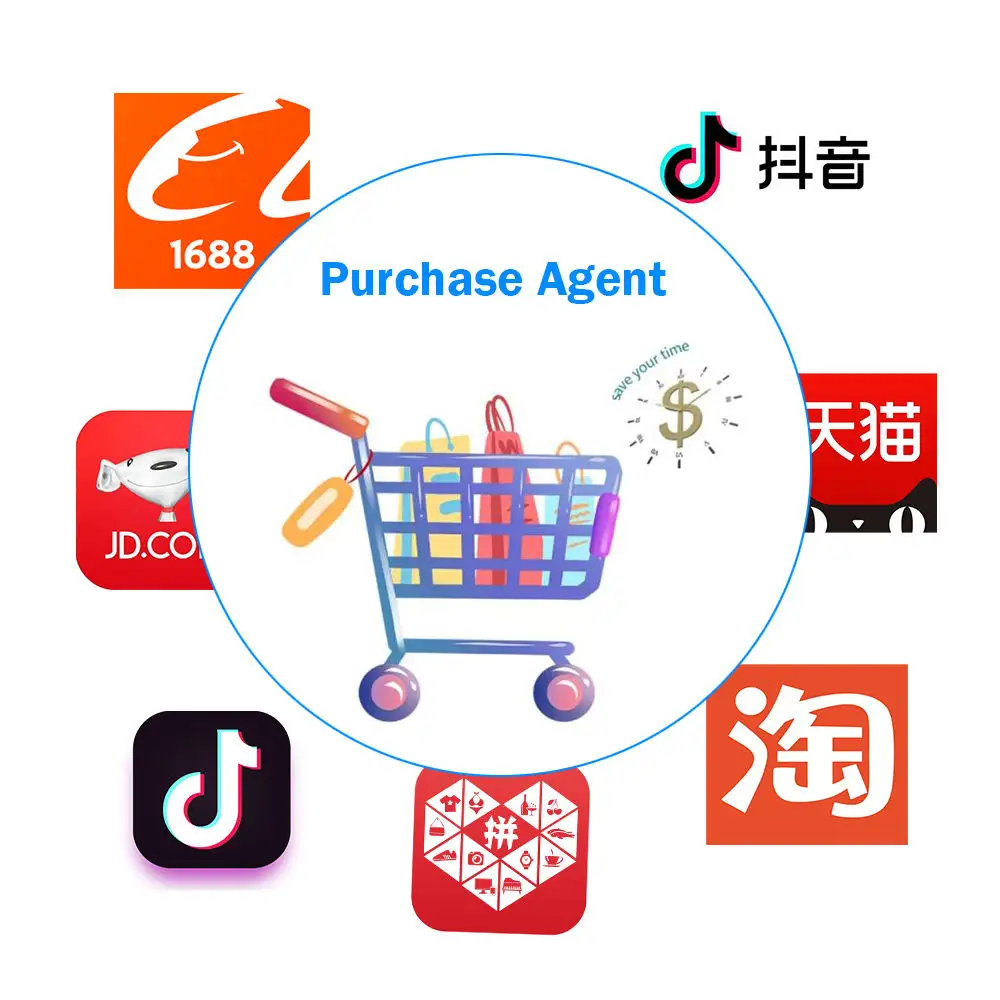 Yiwu Mercado 1688 Agente de compras Taobao Dropshipping Poison Agente de compras Pin Duo Duo Compras online na China