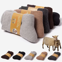 Chaussettes de sport en laine mérinos et cachemire de haute qualité, épaisses, chaudes, pour l'hiver, pour bottes, ski, neige, trekking, randonnée, tricotées