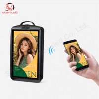 Mochila Escolar con Pantalla Inteligente LCD de 21.5 Pulgadas, Publicidad a Todo Color, Brillo de 1000cd, Uso en Exteriores