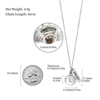 Pendentif sphérique classique en cristal Graine de Moutarde Foi, urne 3D universelle pour cendres, cheveux, terre, parfum, souvenir commémoratif, anniversaire