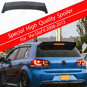 Spoilers de voiture Factory Direct PP Plastic Carbon Fiber Looks GTR Style Rear Roof Spoiler Wing for <span class=keywords><strong>Golf</strong></span> 6 MK6 GTI 2008-2013 - Product Image 2