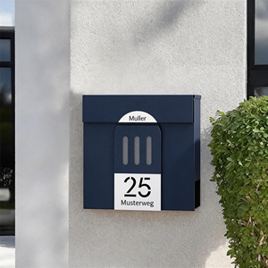 ตู้จดหมายติดผนังกลางแจ้งแบบโมเดิร์น ป้องกันสภาพอากาศ  พร้อมป้ายชื่อส่วนตัว ป้องกันการโจรกรรม - Product Image 1