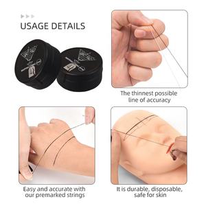 Micro hoja preentintada <span class=keywords><strong>tatuaje</strong></span> PMU cadena mapeo <span class=keywords><strong>arco</strong></span> <span class=keywords><strong>flecha</strong></span> línea regla medida para maquillaje permanente diseño de cejas - Product Image 4