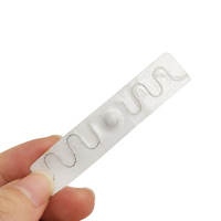 Étiquette textile UHF pour blanchisserie, 200 cycles de lavage industriels, 60 bars, scellage thermique stable et fiable
