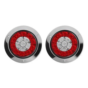 Kit de feux arrière <span class=keywords><strong>LED</strong></span> étanches ronds de <span class=keywords><strong>4</strong></span> pouces, feux arrière de freinage, de clignotant et de positionnement scellés 12V pour camion, camping-car, bateau, <span class=keywords><strong>remorque</strong></span> utilitaire - Product Image 3