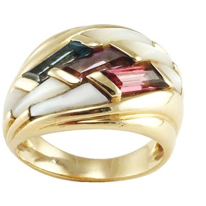 Conjunto de joyas de nácar Anillo de nácar con diamantes <span class=keywords><strong>Significado</strong></span> de nácar blanco - Product Image 2