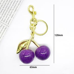 Ювелирные изделия SC весна лето популярная сумка автомобиль универсальный позолоченный кулон симпатичный Золотой Красный Фиолетовый Вишневый брелок для моей дочери - Product Image 6