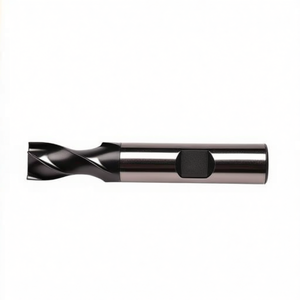 Ttake Standard Hss Co <b>Cutter</b> Ta1414 TiAln Coated 30 Degree Helix Short For Slots 2 Cutting <b>Edges</b> Weldon Shank - Product Image 2