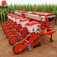 Semoir à maïs à deux rangs pour tracteur à quatre roues - Semoir à maïs adapté, machine de fertilisation de précision haute performance pour le soja