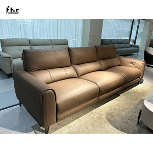 Sillón reclinable de cuero de estilo moderno ocio último diseño funcional relax - Product Image 3