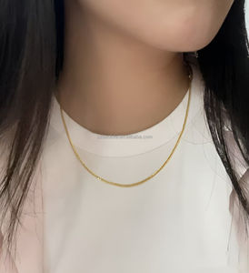 Toptan AU750 (18K altın) lüks Link zinciri yüksek kalite zarif bayanlar zarif işçilik moda çok yönlü - Product Image 6