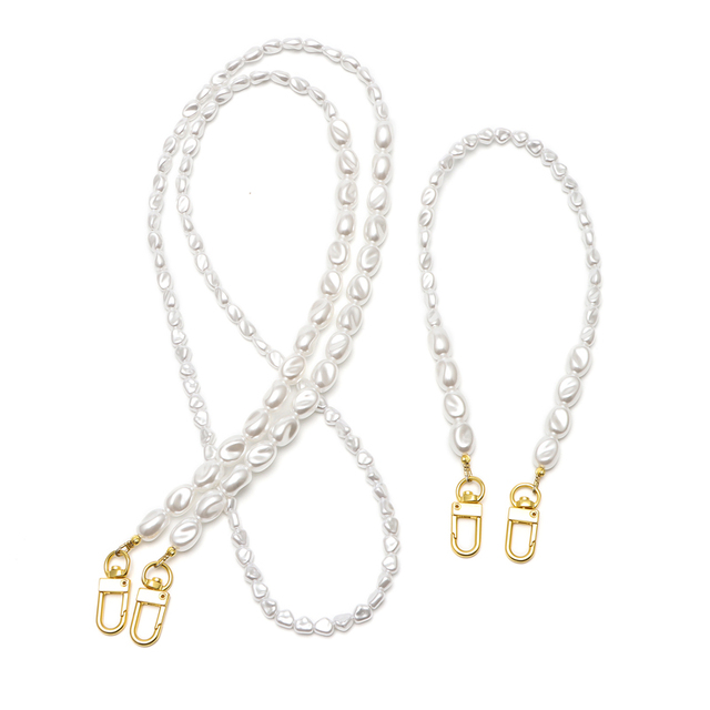 Universal Beaded Pearl Strap for Phone Cases Key Chains Wrist Bracelets Handbag Backpack Purse-Made of Durable Polyester