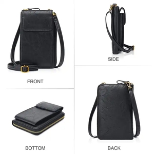 <span class=keywords><strong>Sac</strong></span> à bandoulière en <span class=keywords><strong>cuir</strong></span> PU multicolores tendance avec fermeture éclair pour <span class=keywords><strong>femme</strong></span>, <span class=keywords><strong>sac</strong></span> à main pour téléphone <span class=keywords><strong>portable</strong></span> - Product Image 6