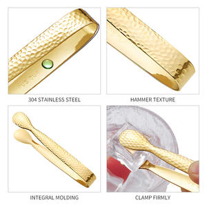 Pince à glaçons en acier inoxydable pour sucre en cubes, petite pince de service pour apéritifs, thé, café, outils de bar et cuisine - Product Image 3