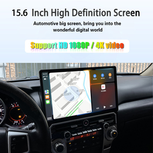 Pantalla estéreo de 15.6 pulgadas para Toyota 4Runner 2010-2022, unidad principal de navegación GPS, cámara OEM, reproductor multimedia, amplificador RCA - Product Image 4