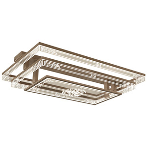 Lustre LED rectangulaire à spectre complet avec commande tactile et design moderne Ra90 pour usage commercial et résidentiel - Product Image 6