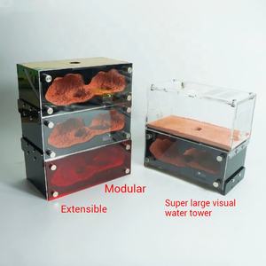 סדנת חוות חיות המחמד של טירת הנמלים מאפשרת תצפית קלה על ההתרבות של קן נמלים מבטון בעל קיבולת גדולה - Product Image 5