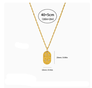 Collar <span class=keywords><strong>de</strong></span> Acero Inoxidable Constelación para Hombre y Mujer, Estilo Étnico, Collar para Pareja, Accesorios Transfronterizos - Product Image 3