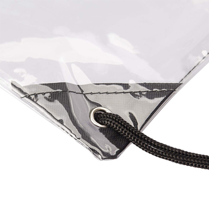 Wholesale Custom Logo Size Clear Drawstring <b>Bags</b> for Stadium Colleges Sport Event Waterproof Transparent PVC Drawstring Backpack - Product Image 6