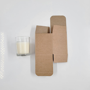 도매 소형 용기 맞춤형 향초 상자 포장 양초 포장 상자 천연 크라프트지 향초 포장 상자 - Product Image 4