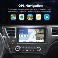 Autoradio multimédia Android 11 9 pouces avec Carplay, Android Auto, écran partagé et fonction image dans l'image pour Honda Civic 2013-2015