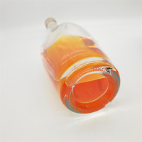 Bouteilles en verre cristal pour Vodka, Whisky, Rhum, Gin, Tequila – 500ml/700ml/750ml/1000ml – Scellées au bouchon, surface transparente, personnalisables, vente en gros, plates