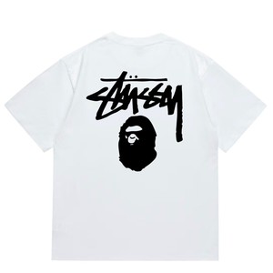 Camisetas de Diseñador Bepeees 20261.1 para Hombre, Estampado Gráfico de Mono, 100% Algodón, Estilo Urbano Informal, <span class=keywords><strong>Camiseta</strong></span> con Estampado Animal - Product Image 4