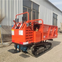 0,8 T 800kg Selbst laden der Raupen kipper Mini Crawler Dumper Diesel Transporter Dumper