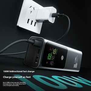 Banco de Energía de Carga Rápida de 100W y 20000mAh, Batería Externa de Aluminio para Portátil, Ideal para Viajes de Negocios - Product Image 3