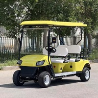 Voiturette de golf électrique 4 places personnalisable en couleur, mini-voiturette de golf électrique tout-terrain pour la chasse et le golf, scooter de golf, voiturette de club