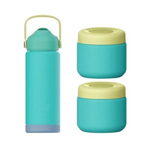12oz 500ml 750ml Wide Mouth Water Bottle <b>Flask</b> Thermos Eco Friendly Bpa Free Dishwasher Kids Water Bottle With Lid and Straw - Product Image 3