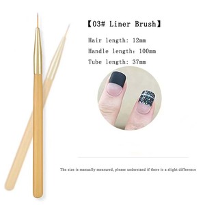 Wooden Handle Poly Gel Nail Brush Salon Artist DIY Liner Detail Flower Ombre 3D Acrylic Nail Art <b>Paint</b> Manicure Brushes <b>Set</b> - Product Image 6