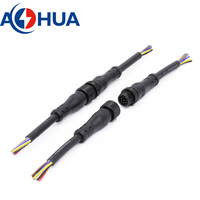 Connecteur Étanche IP65 Mâle-Femelle 8 Broches pour Câblage de Signalisation, Câble Électrique Métallique, Prise d'Extension 22AWG 24AWG, Câblage DIY CE ROHS