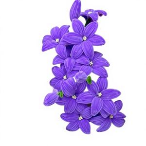 Fleurs de lys artificielles en chenille faites à la main en gros pour mariages, fêtes et bouquets cadeaux - Product Image 3