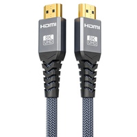 Câble HDMI 2.1 tressé en nylon 8K 3M haute vitesse 48 Gbps Ultra HD HDR EARC pour TV PS5 Moniteur