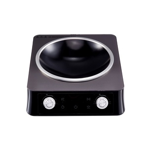Table de cuisson à induction électrique professionnelle en acier inoxydable à 2 brûleurs avec commande tactile, prix fabricant - Product Image 1