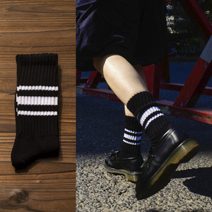 Calcetines de Algodón de Alta Calidad Estilo Japonés, Calcetines de Punto Grueso hasta la Pantorrilla para Parejas, para Todas las Temporadas - Product Image 6