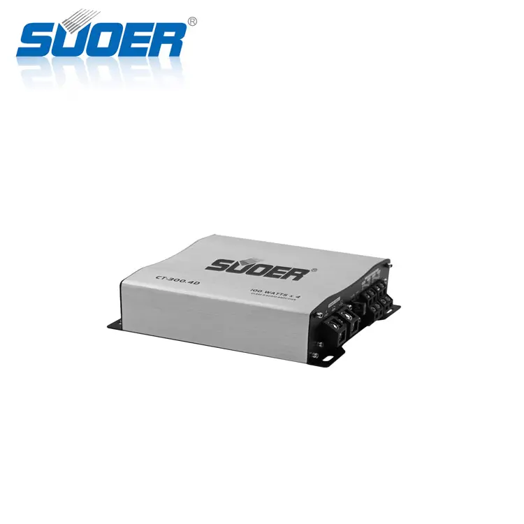 Suoer CT-300.4D-U 1000 Watts Car Audio 12v 4 Channel Full Range Class D Car Amplifier 1000w 4 Channel