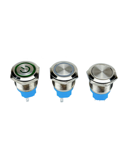 Botón Pulsador Metálico Momentáneo de Venta Caliente, Interruptor de Encendido/<span class=keywords><strong>Apagado</strong></span> IP65 con Conector para Control Industrial - Product Image 1
