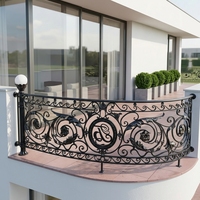 Fabricant et fournisseur de balustrades de balcon en fer forgé, garde-corps de terrasse sur mesure pour villas, clôtures extérieures en fonte de style européen