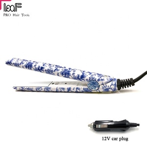 Plancha de Pelo Iónica de Cerámica y Turmalina, Mini Plancha con Enchufe para Coche de 12v, Plancha de Pelo para Mujer - Product Image 5