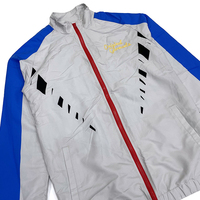 Logo personnalisé Survêtement Zip up Design Vêtements de sport Running Windproof Mesh Doublure Veste Ensemble