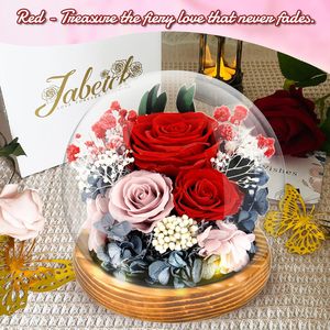 Ramo de Rosas Eternas Preservadas, Caja de Regalo con Flores Reales para el Día de la Madre, San Valentín, Cumpleaños, Aniversario, Decoración - Product Image 2