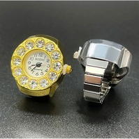 Montre de luxe avec anneau en strass, cadeau de mariage ou de fiançailles, quartz, acier inoxydable, plaqué or, or rose, argent, bracelet élastique