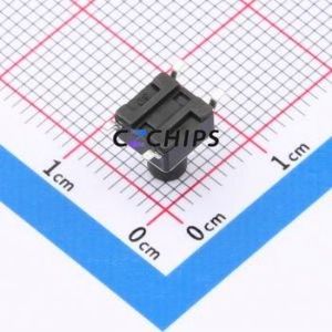 TS-1102SD-C-I-B Tactile Switch SMD-4P,6x6mm Switch Single Pole Single Throw Round Button 2.6N Vertical Mount - Product Image 2