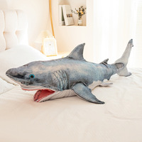 Peluches et marionnettes interactives en forme de requin mignon - Jouet en peluche doux pour enfants, cadeau d'Halloween, peluches personnalisées