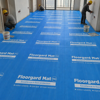 Film de protection de tapis pour salles d'exposition, rouleau jetable haute résistance pour zones à fort trafic et activités de salons professionnels