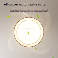 Ventilateur de plafond multifonctionnel à lame rétractable avec lumière LED, moteur silencieux tout en cuivre