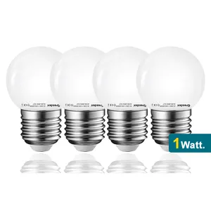 Plástico puro de alta qualidade 110V 220V 1W 1.5W 4000K 3000K 6000K COR BRANCA LED GLOBE LULB LUZ COM CE ROHS ERP